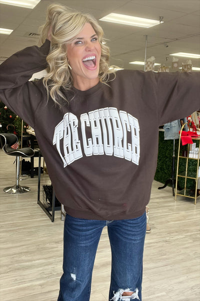 The Church Oversized Crewneck Sweatshirt