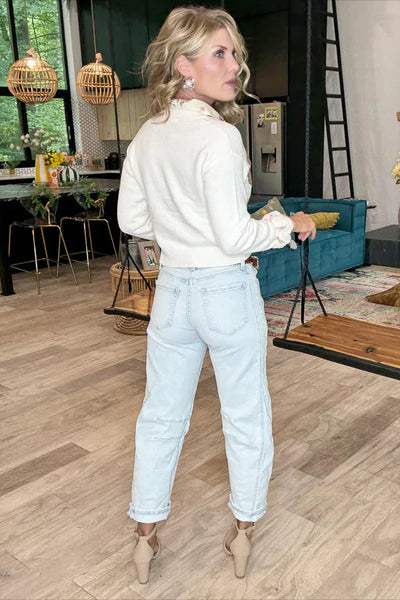 Light Wash Barrel Jeans
