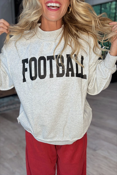 Gameday/Football Reversible Mock Neck Sweatshirt