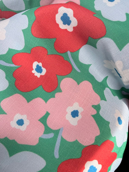 Mint & Peach Floral Top