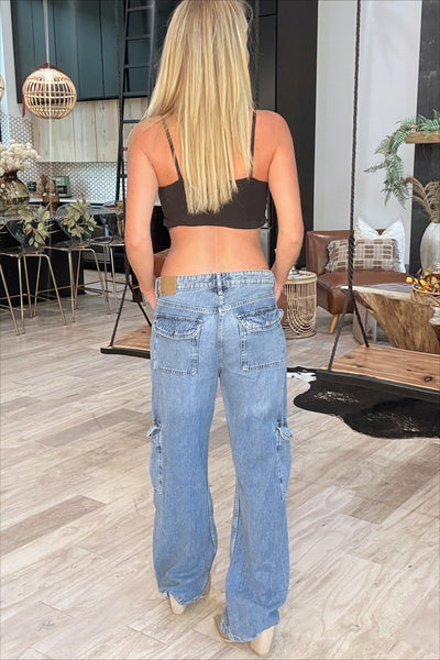 Vintage Utility Cargo Jeans