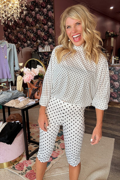Polka Dot Capri Set (Bottoms Only)