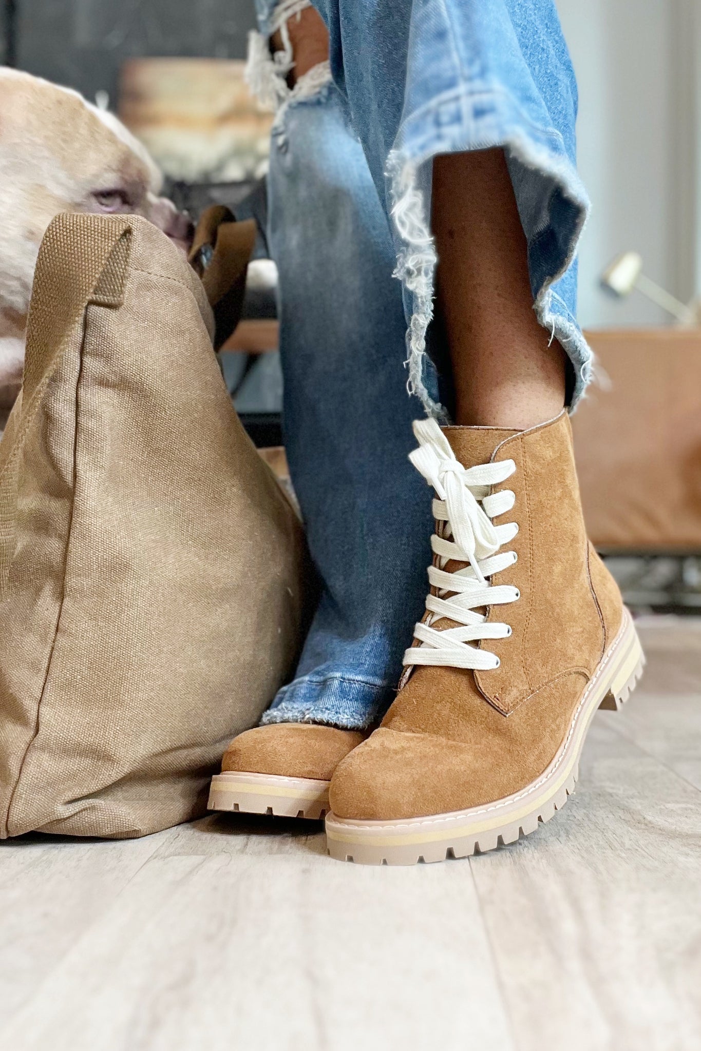 Camel Combat Boots