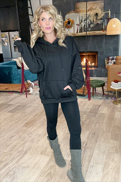 Black Eye Mask Hooded Sweatshirt