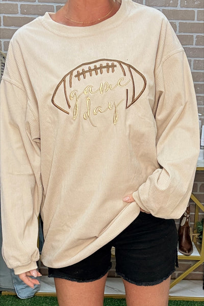 Corduroy Game Day Sweatshirt