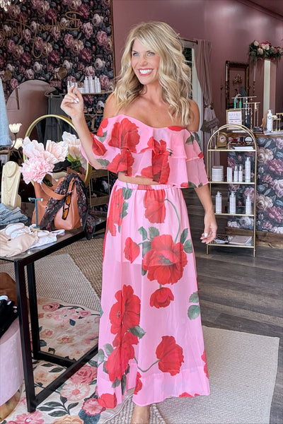Bold Floral Skirt Set (Skirt Only)