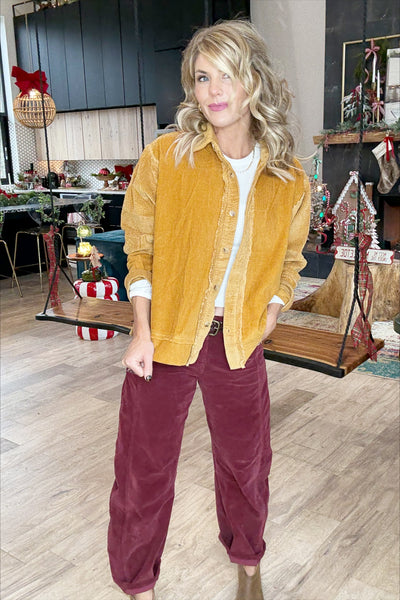Golden Corduroy Jacket