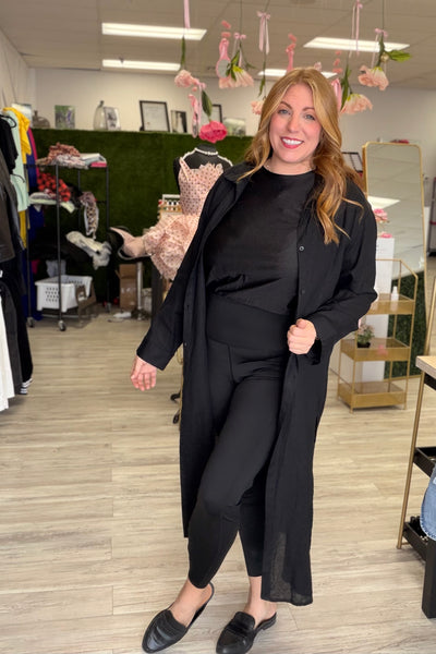 Long Button Front Tunic