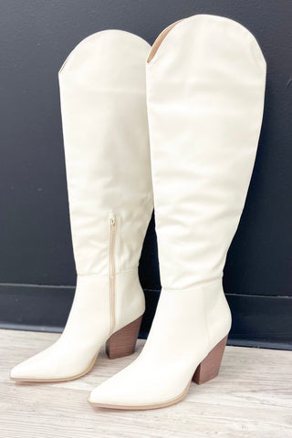 Ivory White Cowboy Boots