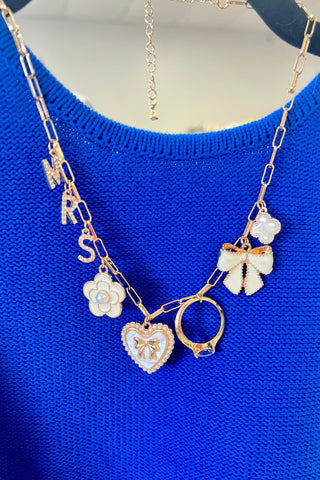 Mrs. Heart Charm Necklace